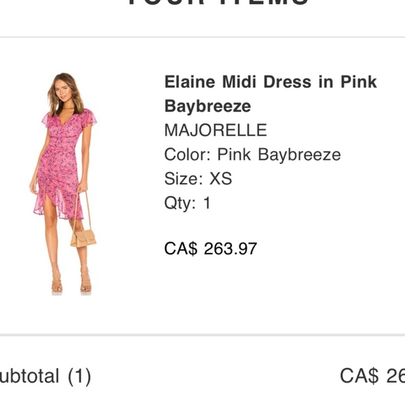 Majorelle Elaine Midi Dress in Pink Baybreeze - Picture 7 of 7